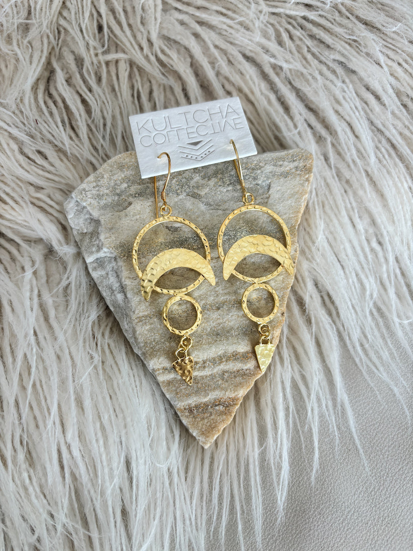 Celestial Earrings Gold