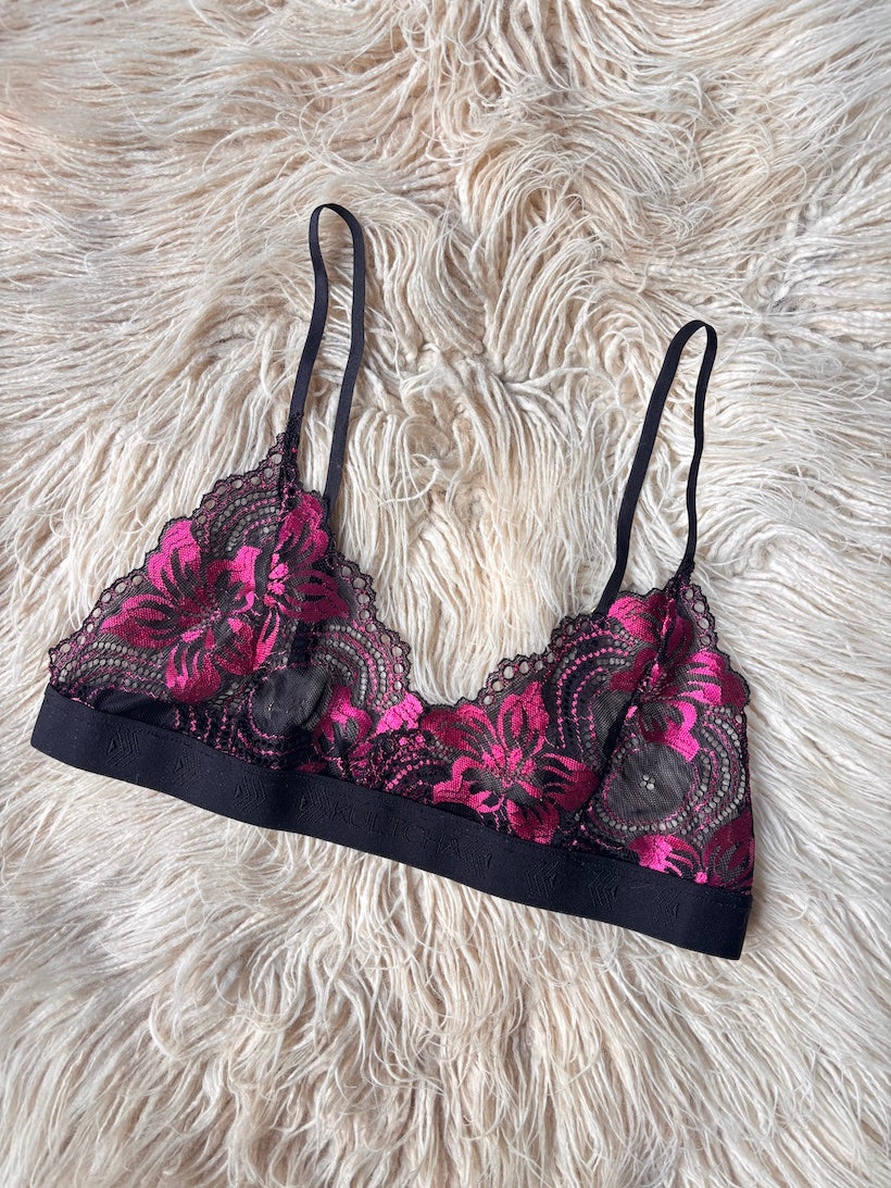 Fuchsia Lace Bralette