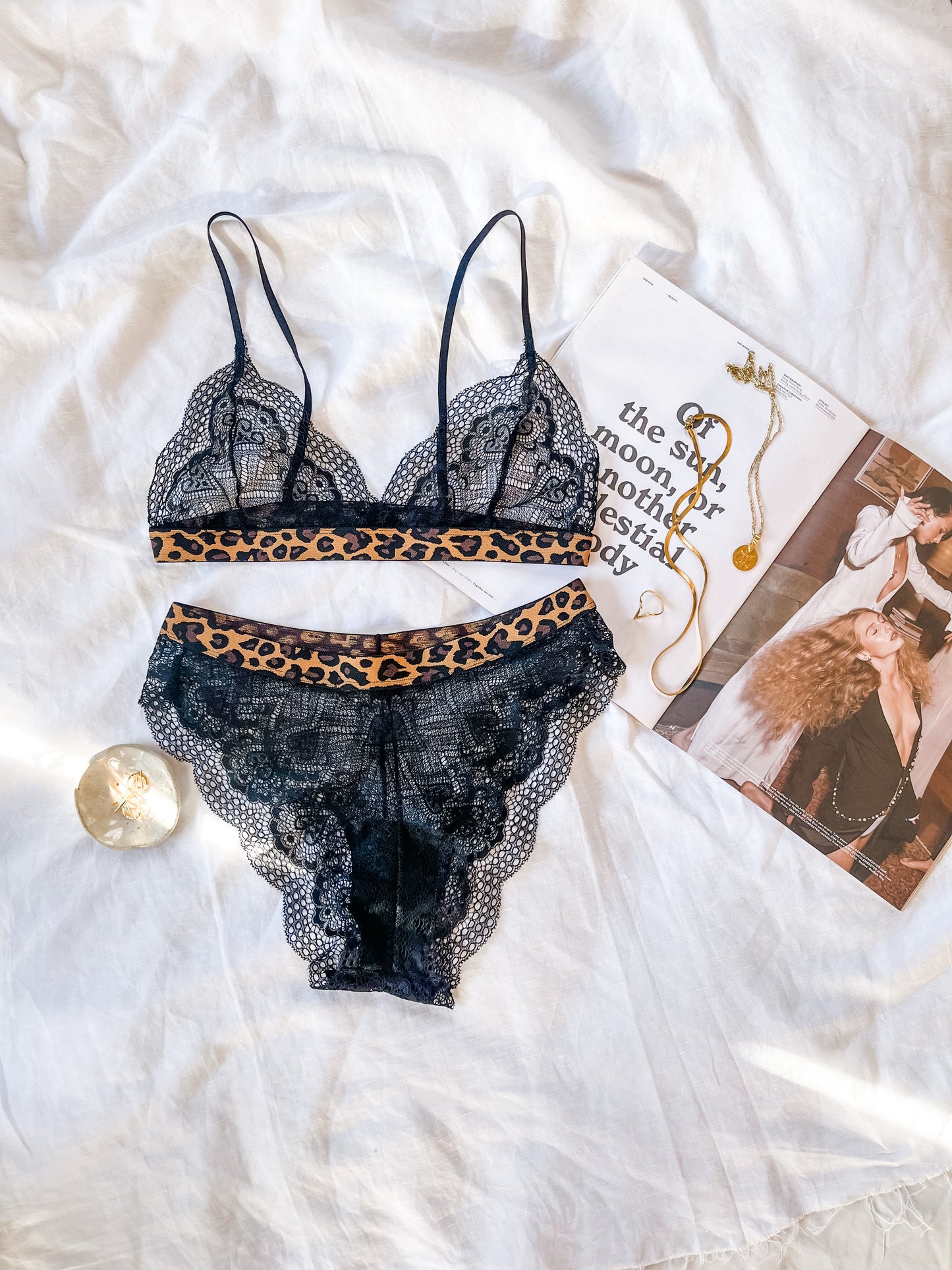 Asteria Black Lace Brasiliano Brief