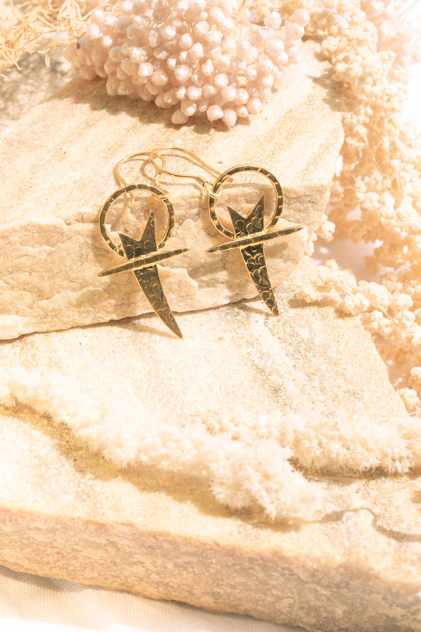 Dagger Gold Vermeil Earrings