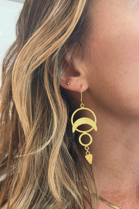 Celestial Earrings Gold