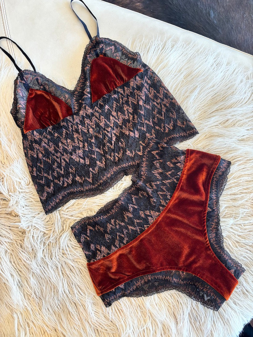 Glitter Rust Brief