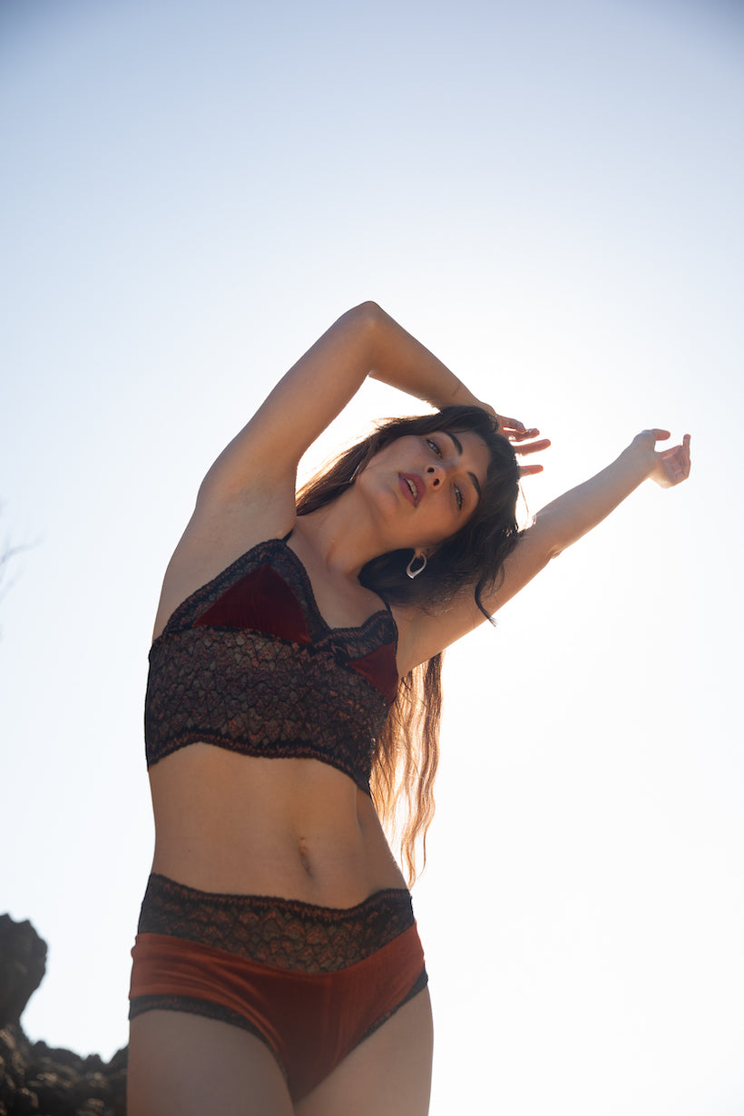 Glitter Rust Bralette