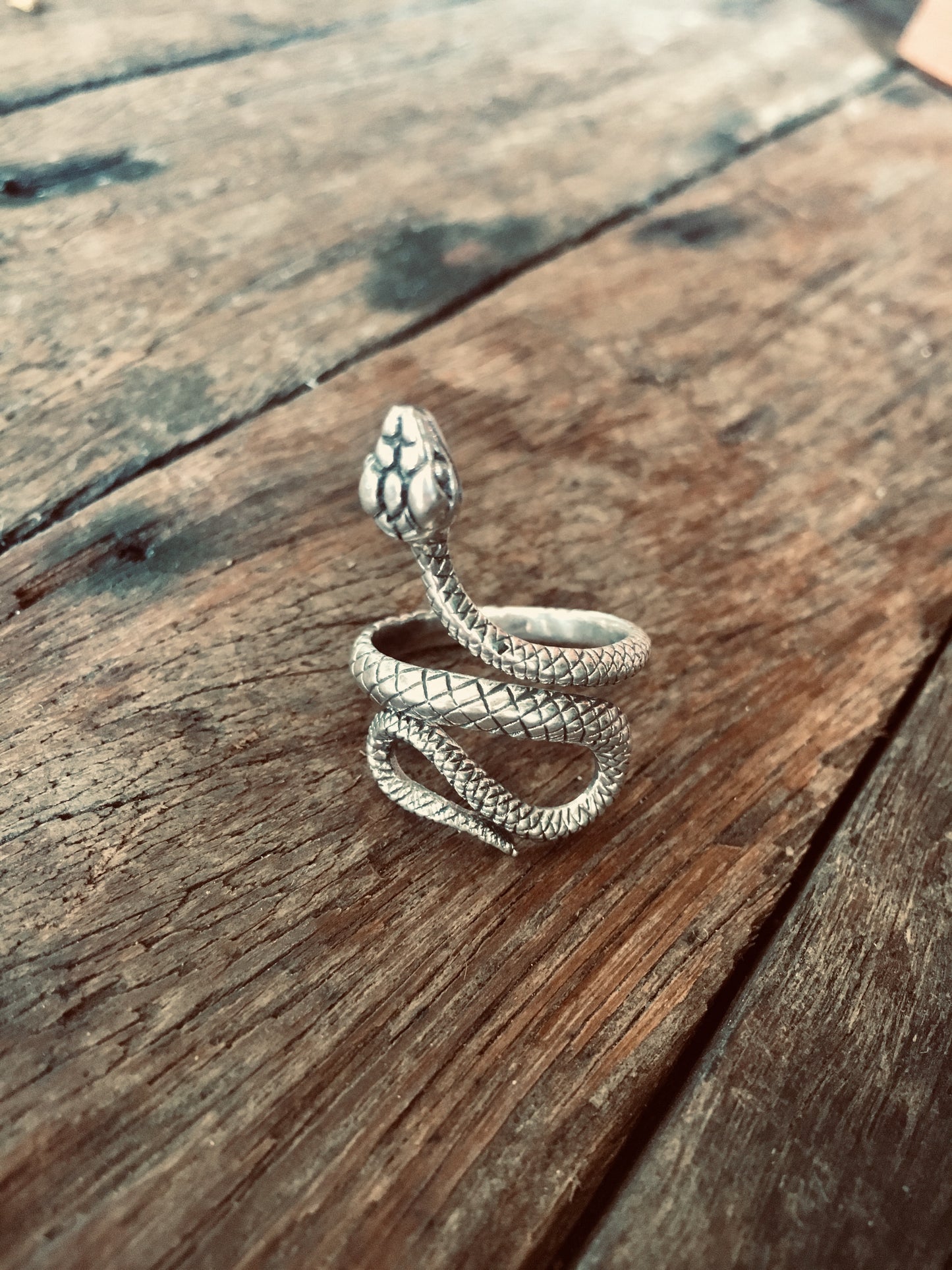 Serpent Ring Sterling Silver